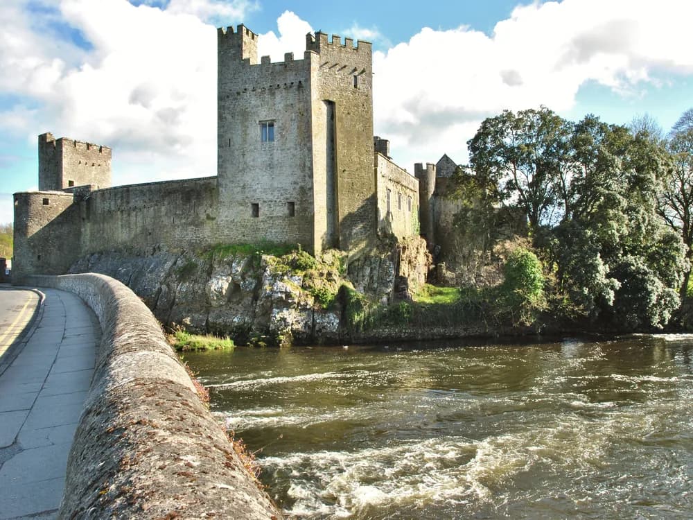 Cahir Castle on its island in the River Suir in County Tipperary, Ireland