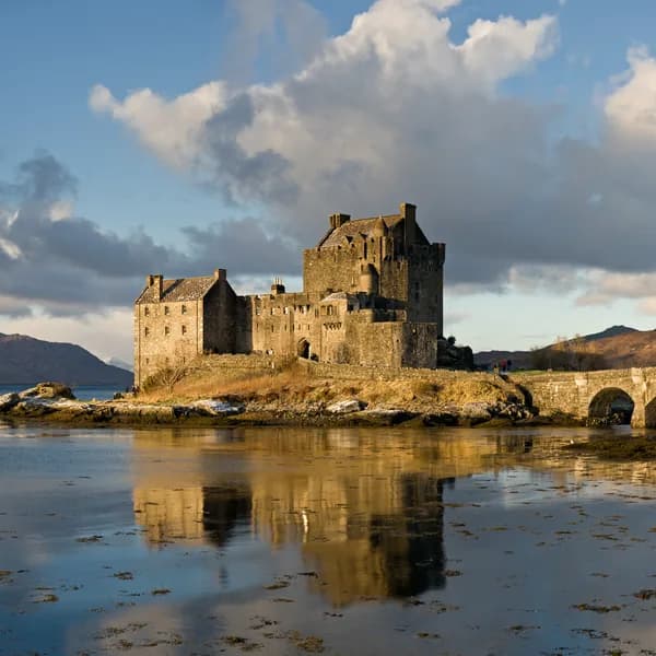 Eilean Donan Castle on Loch Duich in the Scottish Highlands