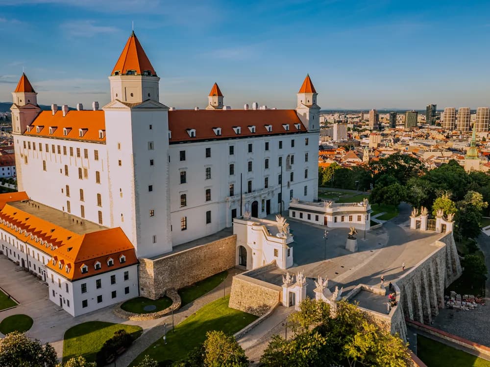 Bojnice Castle fairy-tale towers in central Slovakia