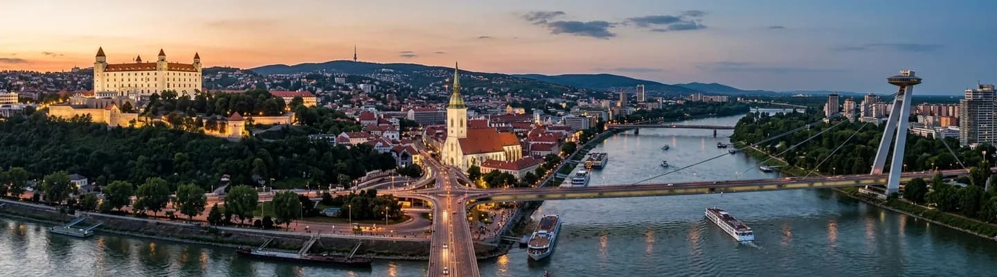 Bojnice Castle fairy-tale spires rising over the Slovak countryside