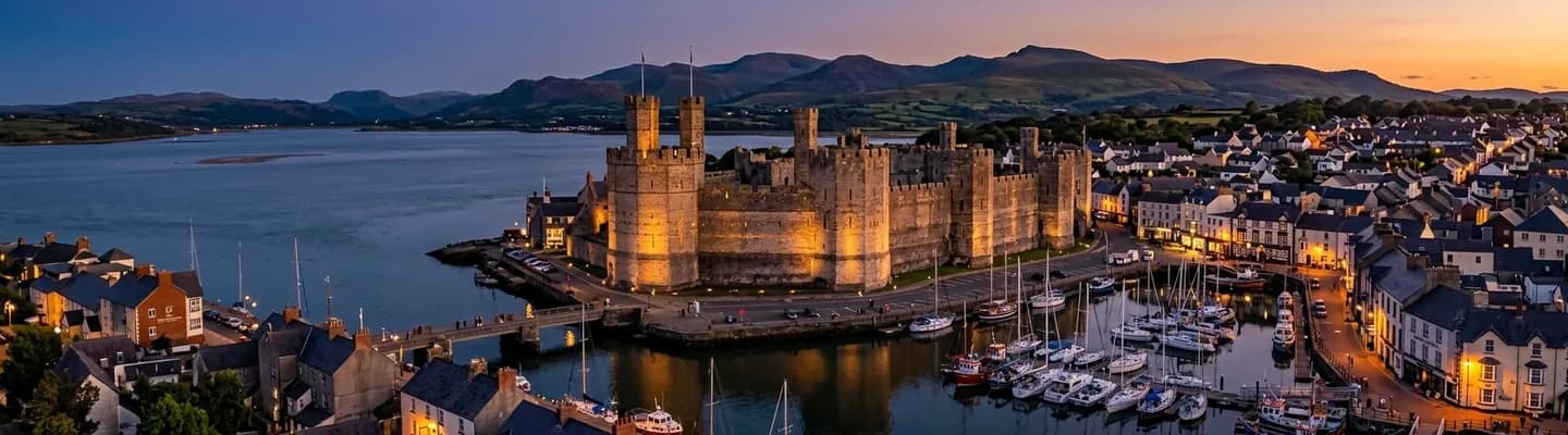Wales castle landscape