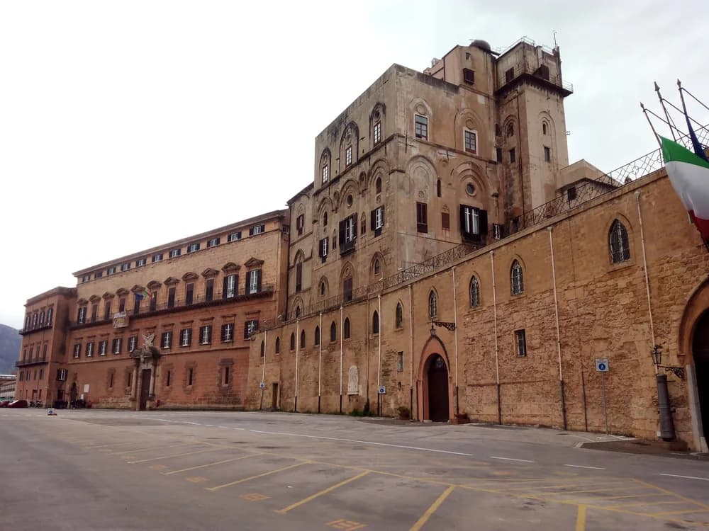 Norman Palace and golden Palatine Chapel mosaics in Palermo, Sicily