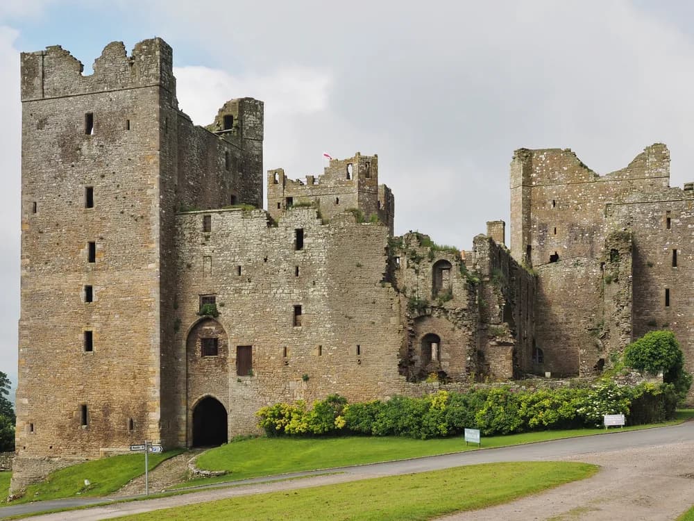 Bolton Castle rising from the floor of Wensleydale, North Yorkshire, England
