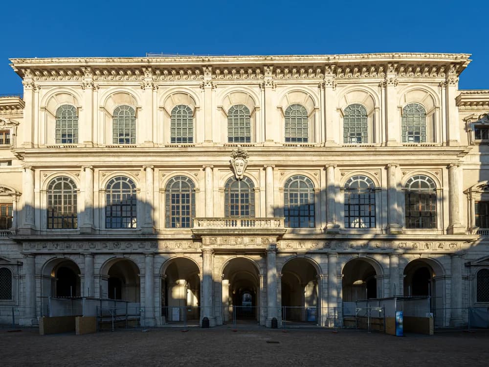 Palazzo Barberini in Rome — the 17th-century Baroque palace by Bernini, Borromini, and Maderno, home to the Galleria Nazionale d'Arte Antica with Caravaggio and Raphael, Rione Trevi