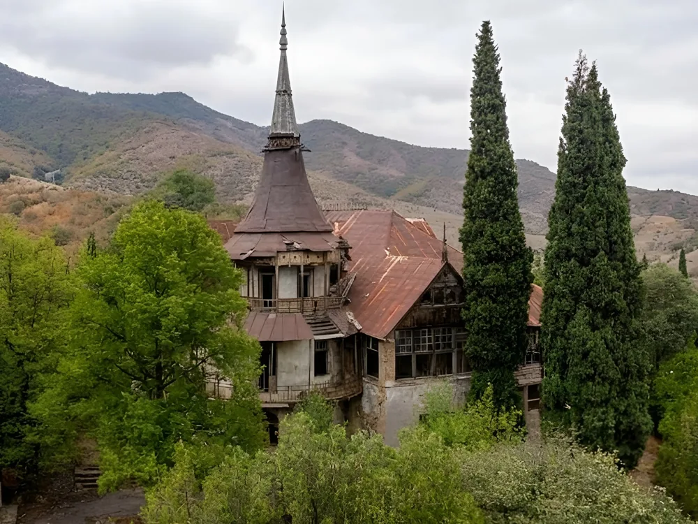 Aramyants Castle near Akhtala, Lori Province, Armenia — a European-style mansion built for industrialist Mikael Aramyants, now a historical museum