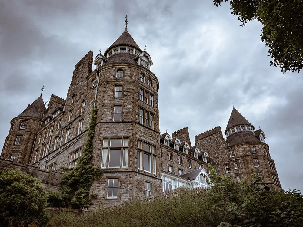 Atholl Palace above Pitlochry, Scotland, a grand Victorian hydropathic building now a hotel with its own museum