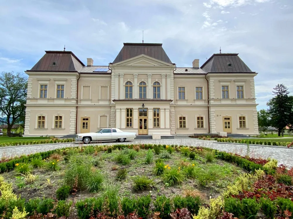 Bánffy Castle (Castelul Bánffy) at Bonțida, Cluj County, Transylvania, Romania — the partially restored Baroque palace known as the Versailles of Transylvania