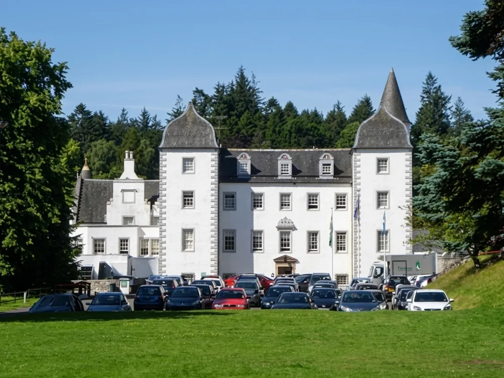 Barony Castle in Eddleston, Scottish Borders, Scotland, home to the Great Polish Map of Scotland