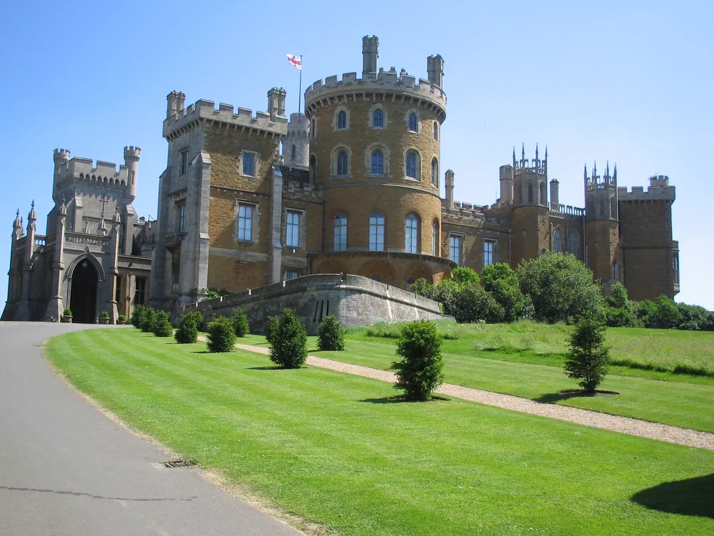 Belvoir Castle's Gothic Revival towers above the Vale of Belvoir in Leicestershire