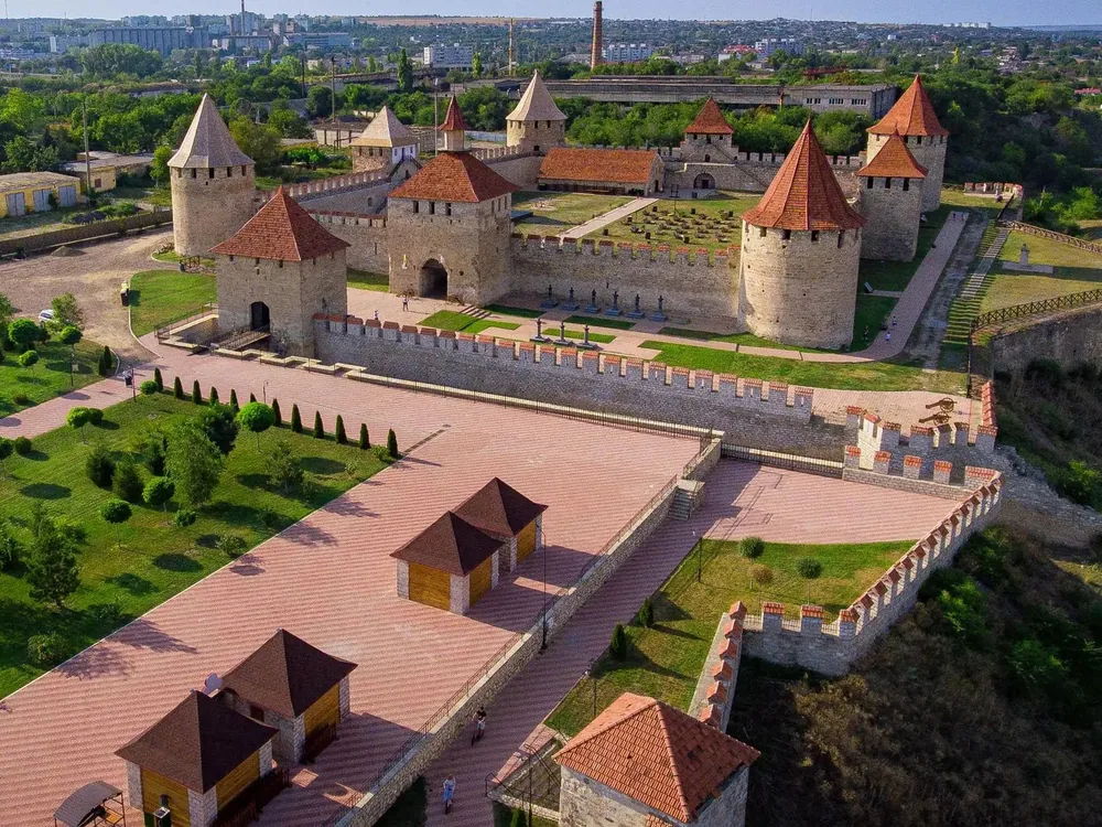 Bender Fortress (Tighina Fortress) in Bender, Transnistria — the 15th-century Moldavian fortress founded by Stephen the Great and massively expanded by the Ottomans in the 16th century, one of Eastern Europe's largest surviving Ottoman fortifications on the Dniester River