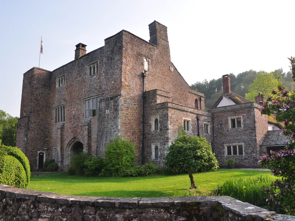 Bickleigh Castle on the River Exe near Tiverton, Devon, England, with a Saxon chapel dating to around 600 AD