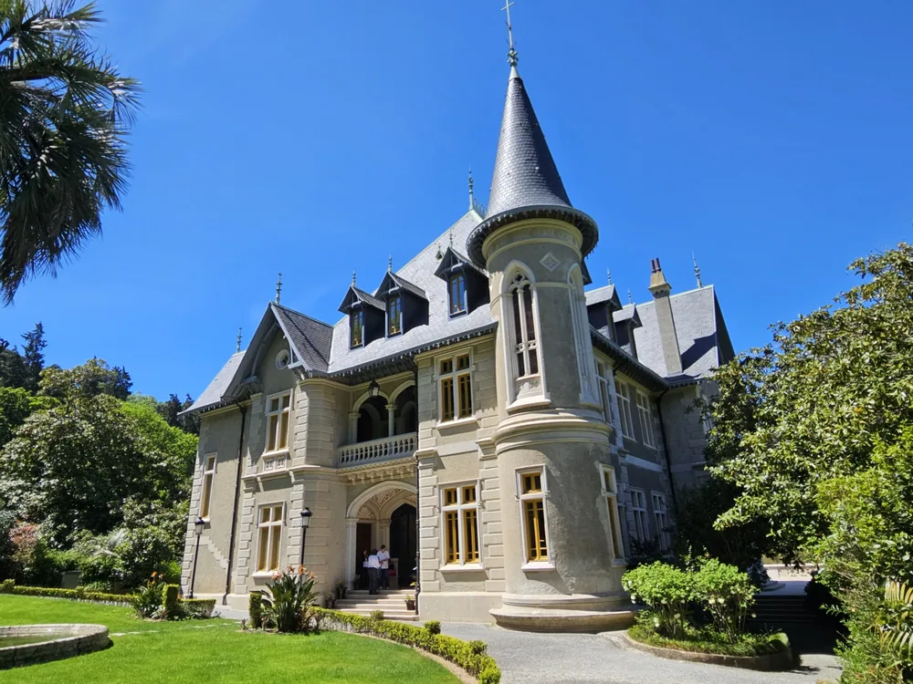 Biester Palace in Sintra, Portugal — a late-19th-century Romantic palace with Alpine-chalet-inspired interiors and five hectares of gardens