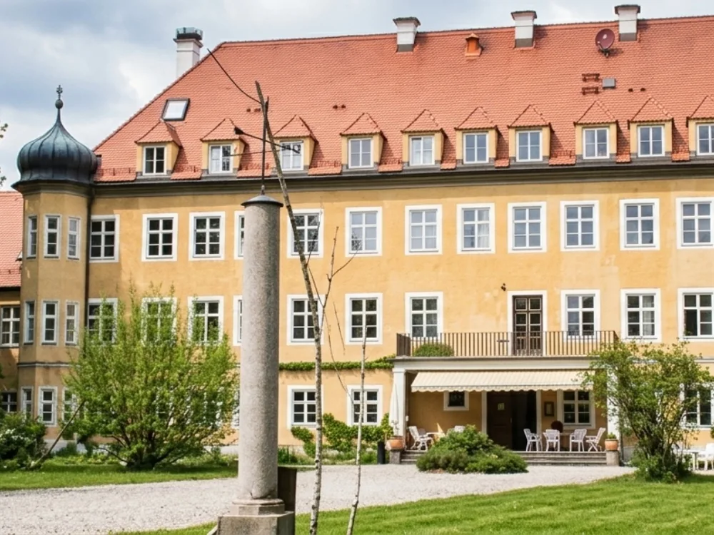 Blumenthal Castle (Hotel Schloss Blumenthal) near Aichach in the Wittelsbacher Land, Bavaria, Germany