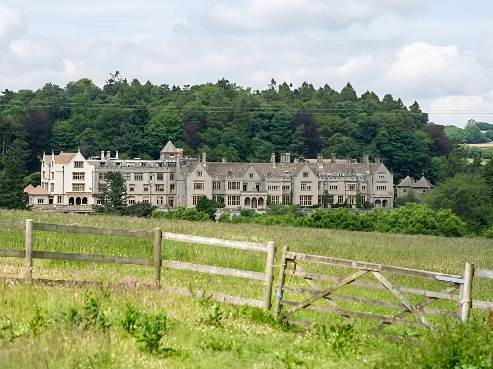 Bovey Castle in North Bovey, Dartmoor National Park, Devon, England, an Edwardian mansion built 1906-1907