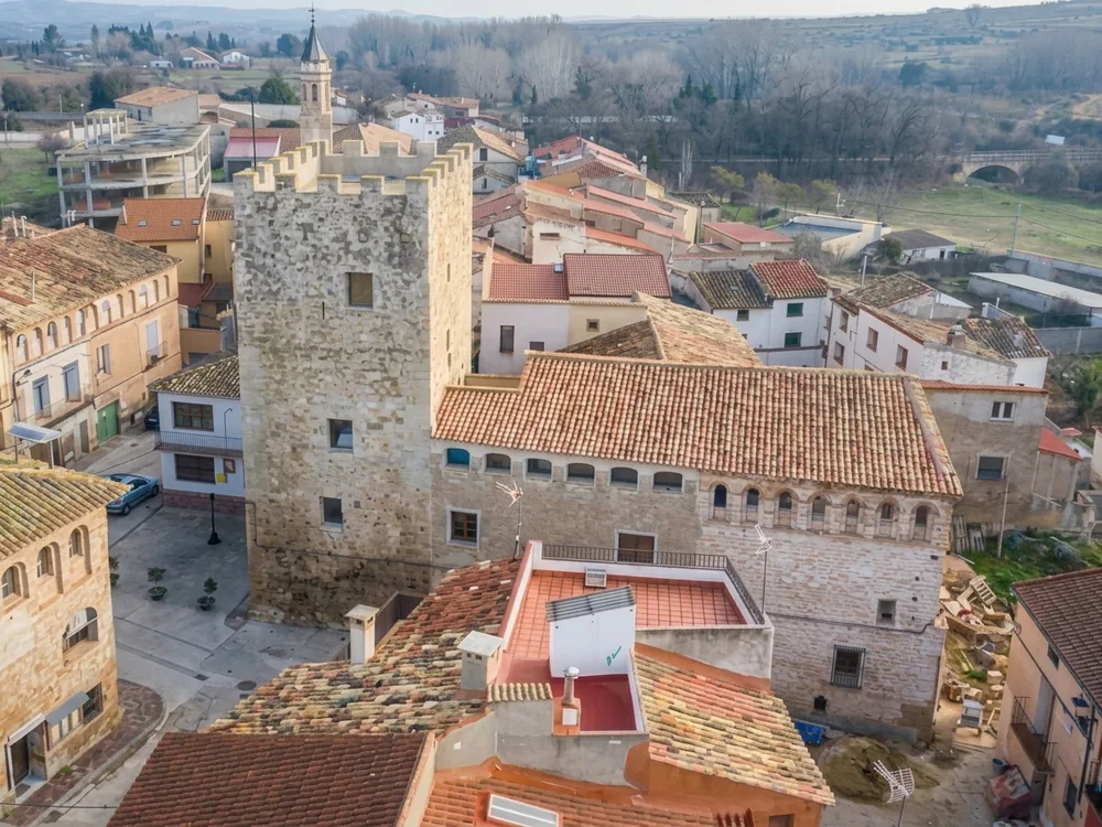 Bulbuente Castle, a meticulously restored Moncayo castle owned by novelist Luis Zueco, Zaragoza province, Aragon, Spain