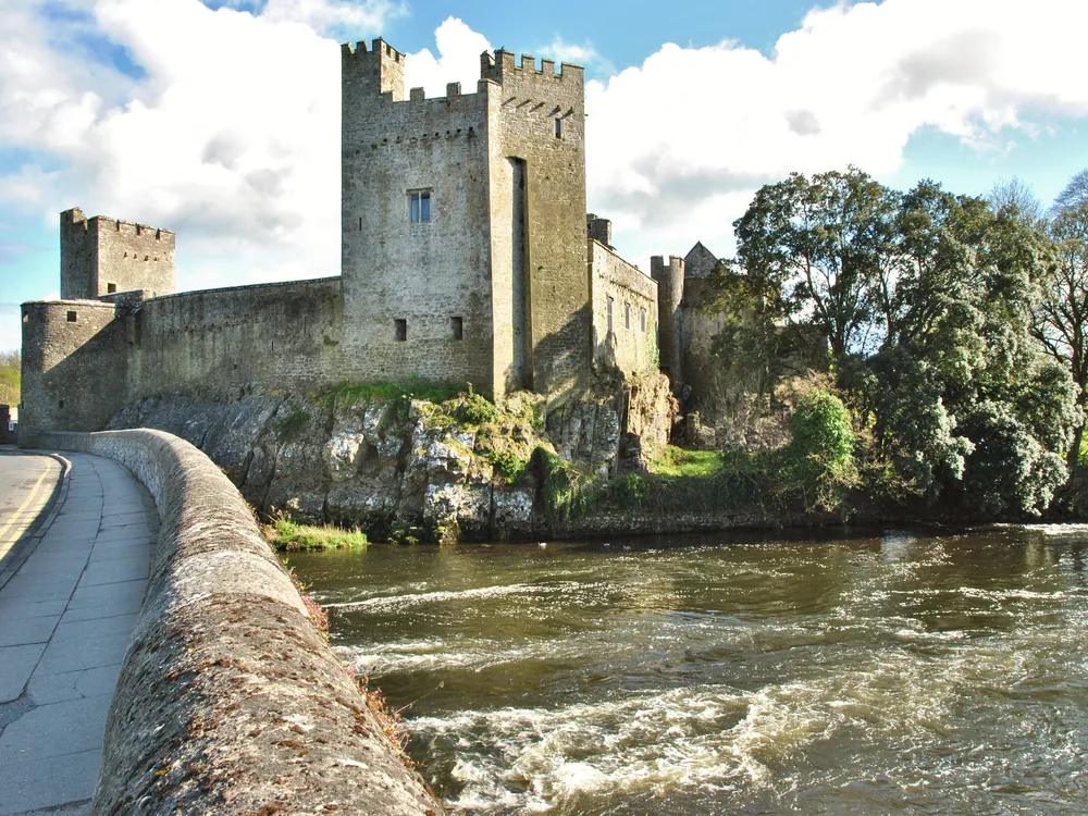 Cahir Castle on its island in the River Suir in County Tipperary, Ireland