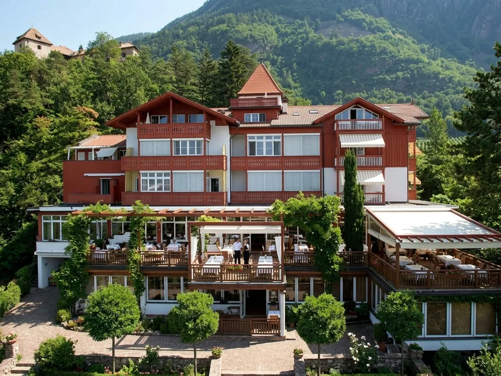 Castel Fragsburg, a Relais & Chateaux hotel in a 1624 hunting lodge above Merano, South Tyrol, Italy