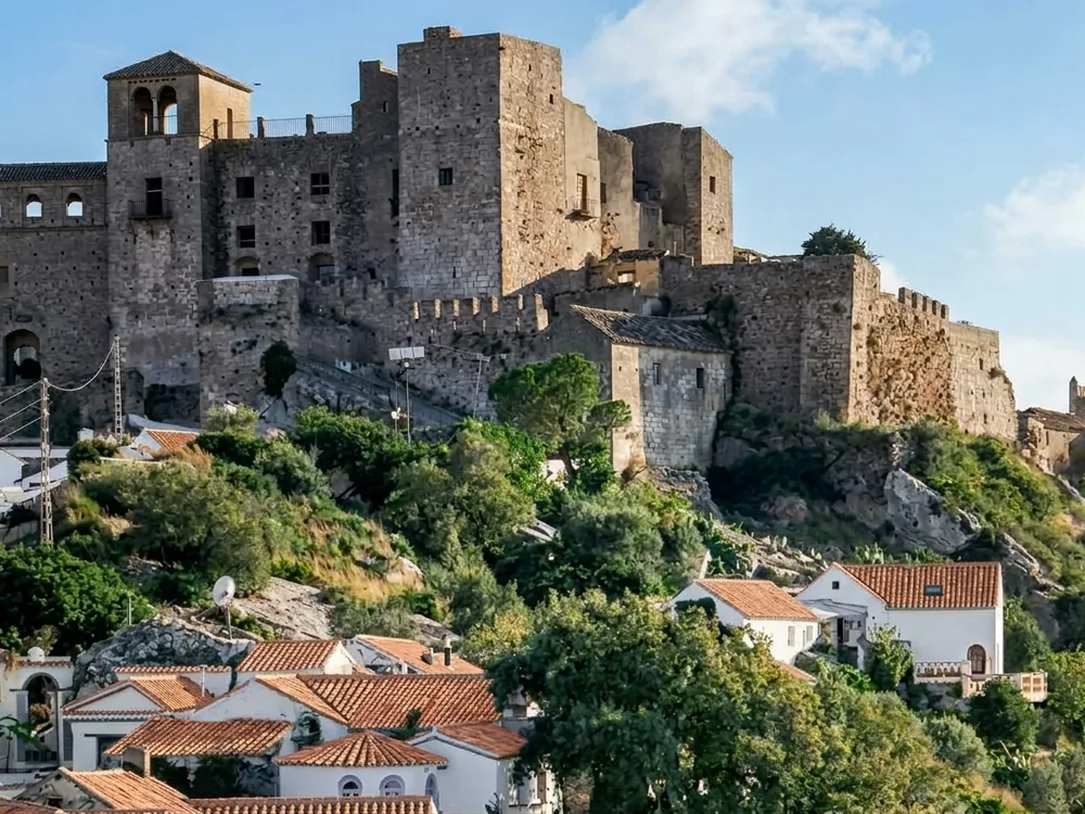 Castellar Castle, a medieval walled village where residents once lived inside the fortress, Cádiz province, Andalusia, Spain