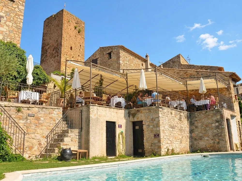 Château d'Argens, a 13th-century hilltop château with a preserved medieval dungeon, Les Arcs-sur-Argens, Provence, France