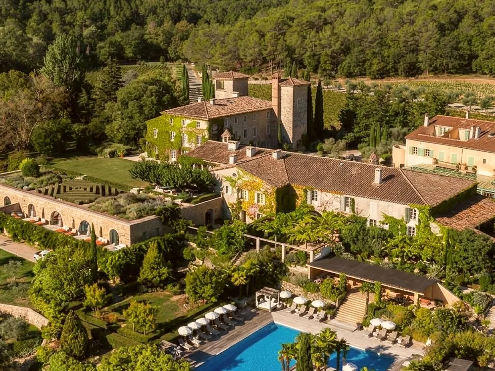 Château de Berne, an 18th-century château at the heart of a 500-hectare Provençal wine estate, Lorgues, France