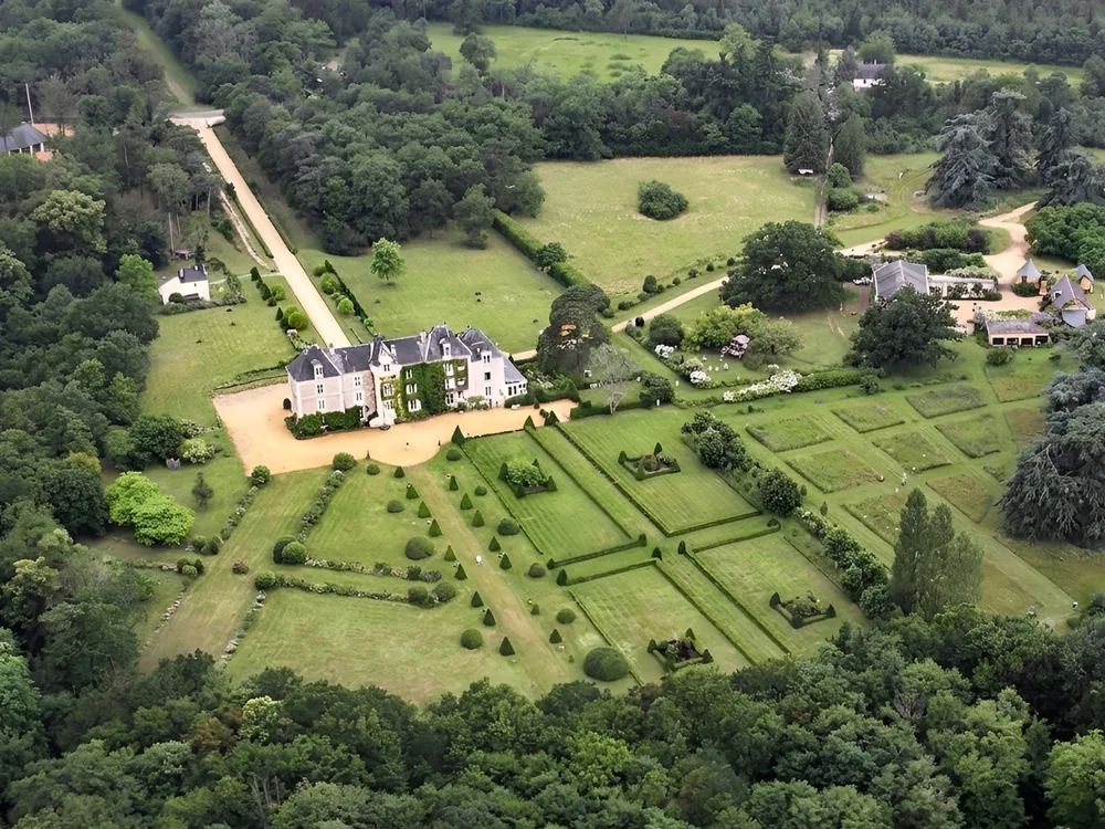 Château de Chambiers, an 18th-century family-run bed and breakfast on the edge of a 3,000-hectare forest, Durtal, Anjou, France