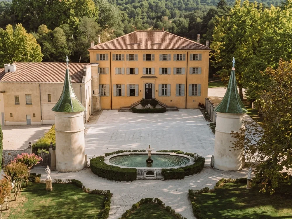 Château de Fonscolombe, an 18th-century Provençal château and botanical estate near Aix-en-Provence, France
