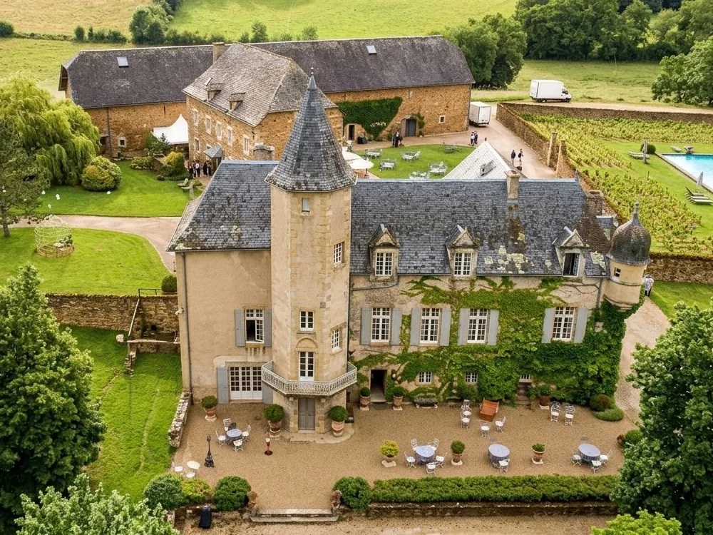 Château de Labro, a 16th-century château restored by its owners since 2001, near Rodez, Aveyron, France