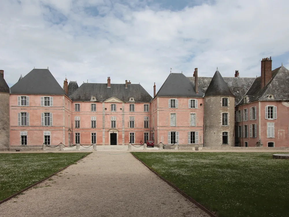 Château de Meung-sur-Loire's medieval fortress and 18th-century classical wing on the Loire, France