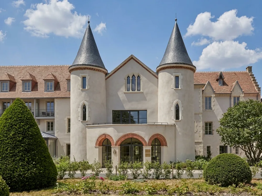 Château Saint-Jean, a former Knights Templar commandery restored as a Relais & Châteaux hotel, Montluçon, Allier, France