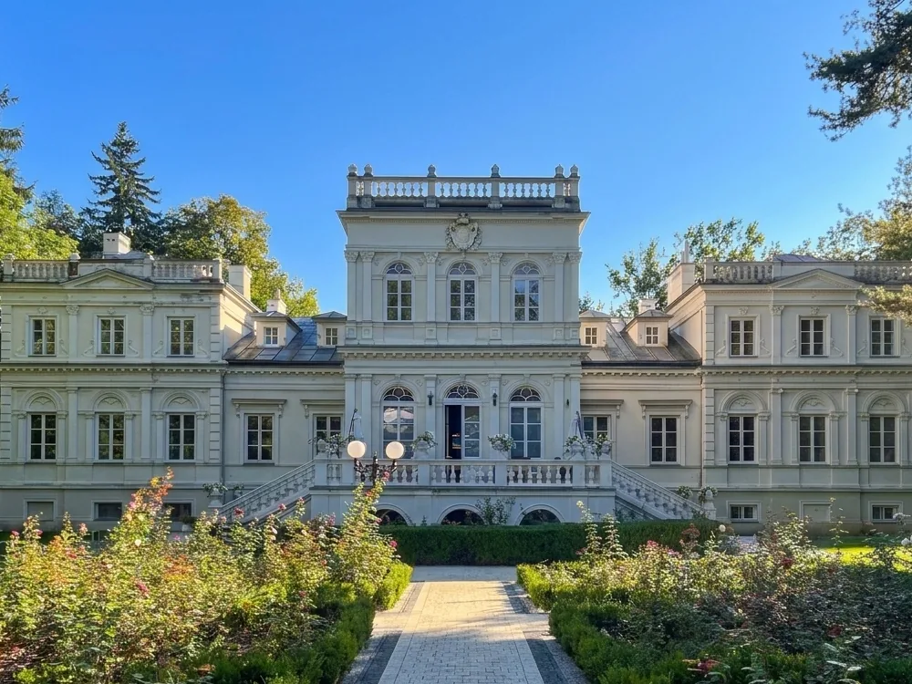 Chojnata Palace near Biała Rawska, Łódź Voivodeship, Poland — a Neo-Renaissance palace completed in 1873, now a hotel