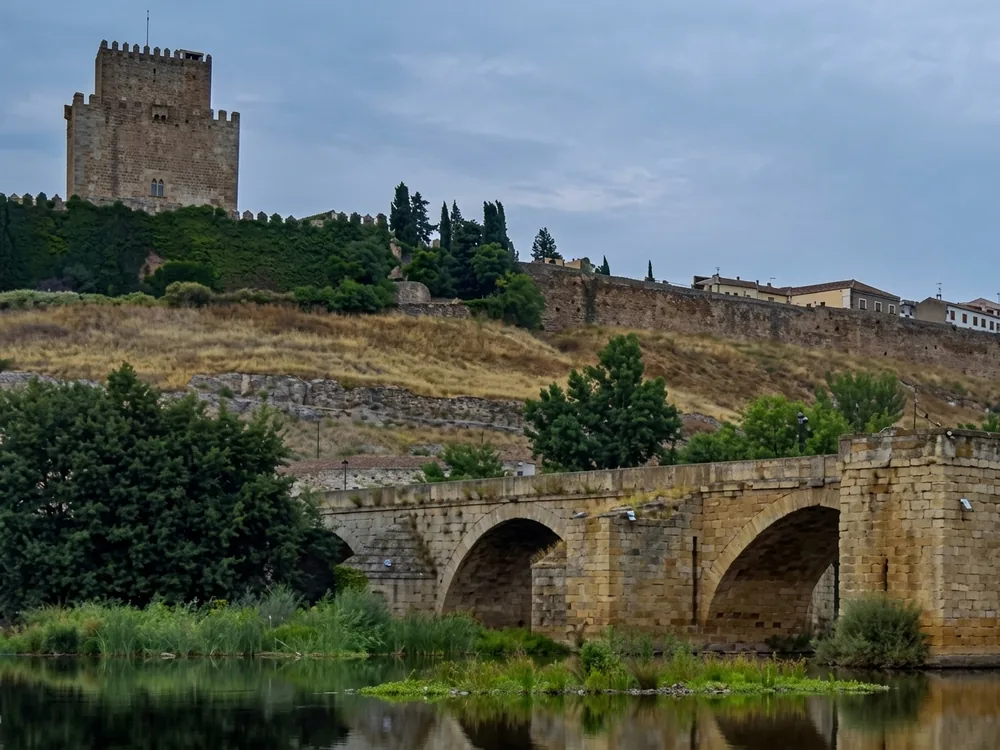 Ciudad Rodrigo Castle, a medieval frontier fortress and one of Spain's earliest Paradores, Salamanca province, Spain