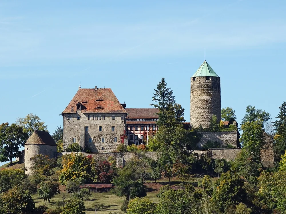 Colmberg Castle in Middle Franconia, Bavaria, Germany, a former Teutonic Order stronghold