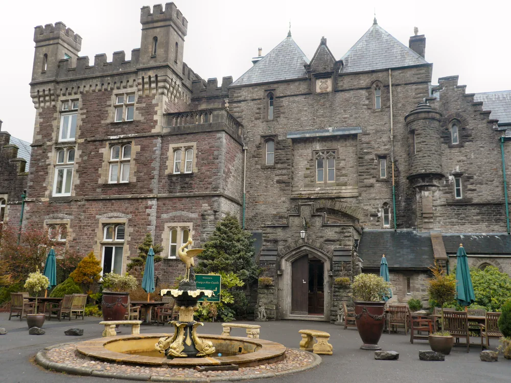 Craig-y-Nos Castle in the Upper Swansea Valley, Wales, the former private estate of opera soprano Adelina Patti