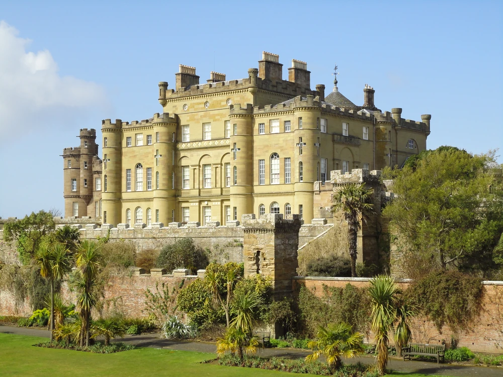 Culzean Castle perched on clifftop above the Firth of Clyde, South Ayrshire, Scotland