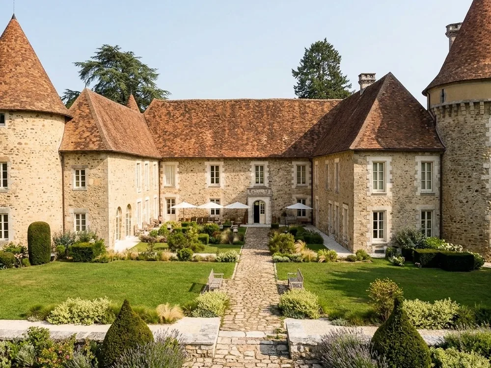 Domaine des Etangs, a 700-year-old knights' castle on a 1,000-hectare estate, Massignac, Charente, France
