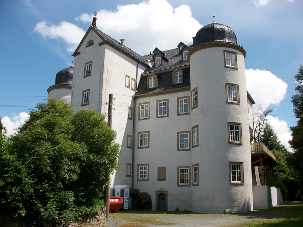 Eyba Castle (Schlosshotel Eyba) in the Thuringian Forest near Saalfeld, Germany