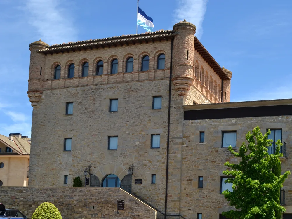 Gorraiz Castle, a restored 16th-century castle beside its own golf course, near Pamplona, Navarre, Spain