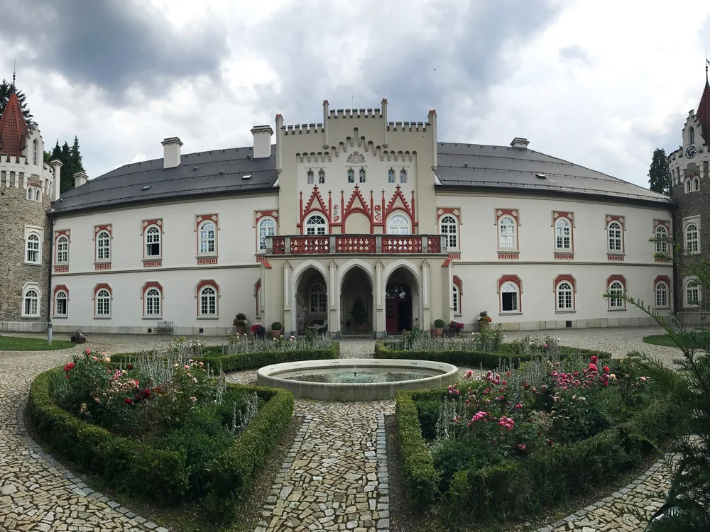 Herálec Château in the Vysočina Region, Czech Republic — a neo-Gothic château with medieval origins, now a boutique hotel and spa