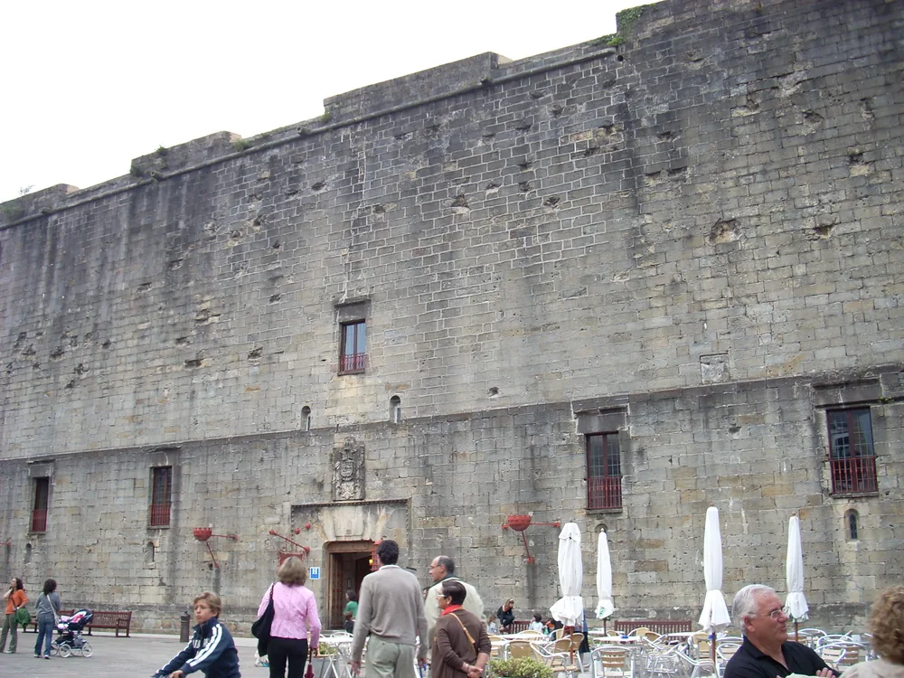 Hondarribia Castle, the 10th-century Castillo de Carlos V in the walled old town of Hondarribia, Basque Country, Spain