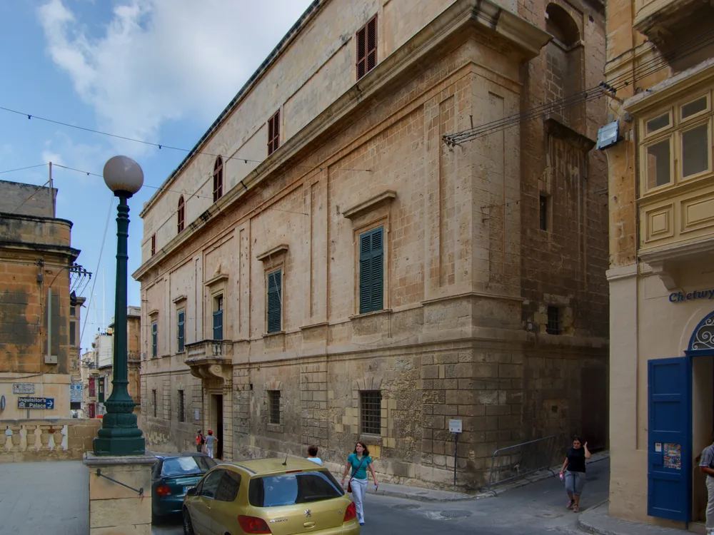 Inquisitor's Palace in Birgu (Vittoriosa), Malta — one of only three surviving inquisitorial palaces in the world, seat of the Roman Inquisition in Malta from 1574 to 1798, with tribunal chamber and prison cells intact