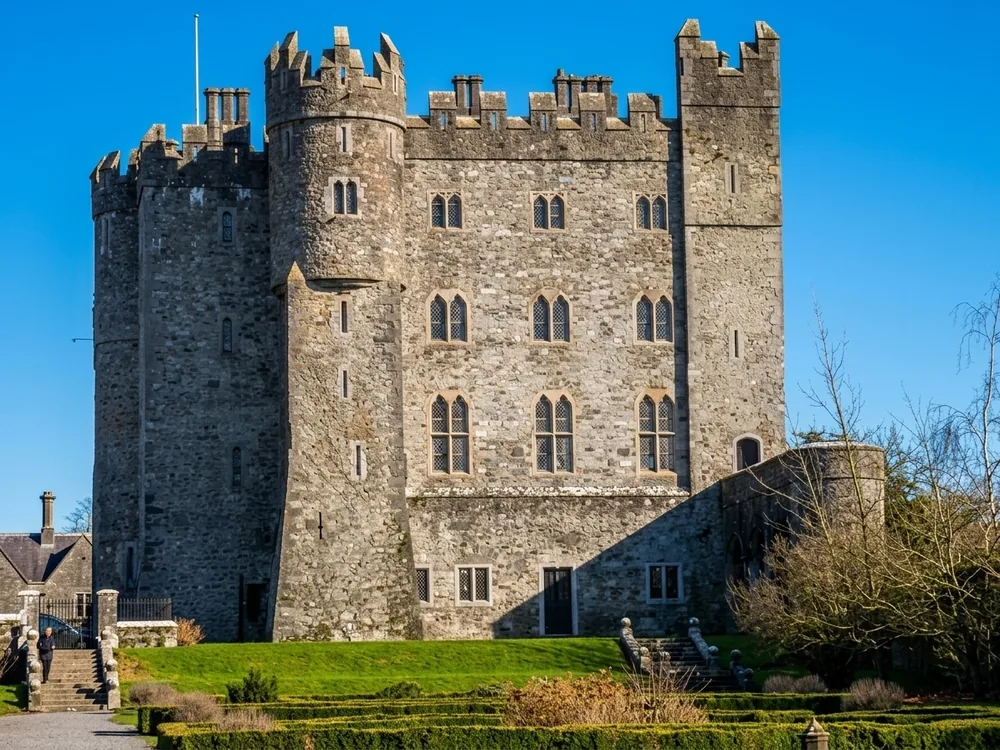 Kilkea Castle near Castledermot, County Kildare, Ireland, widely considered Ireland's oldest continuously inhabited castle