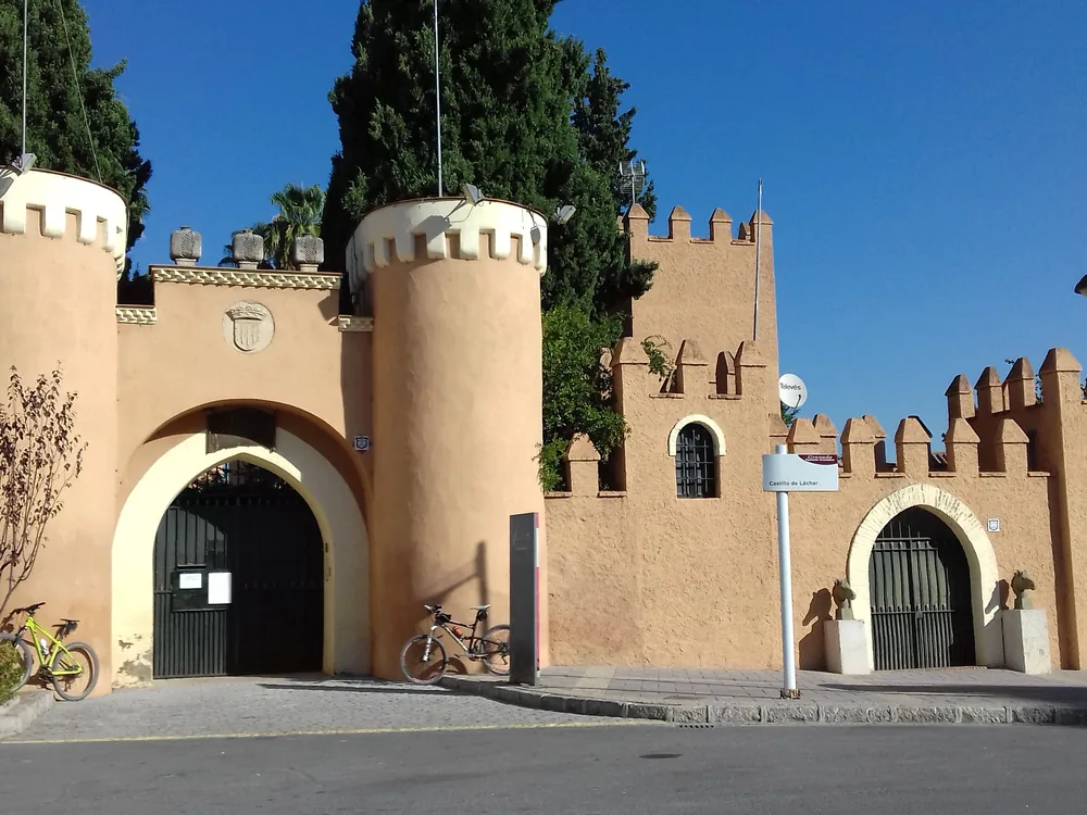 Castle of Láchar — the Belle Époque Neo-Nasrid courtyard above the Vega de Granada, 20 kilometres from the Alhambra