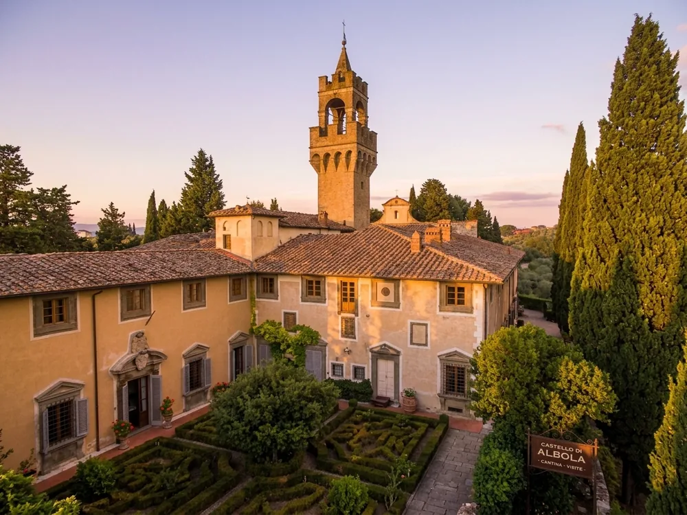 Montegufoni Castle, where Renaissance masterpieces were hidden during WWII, once owned by the Sitwell family, Tuscany, Italy