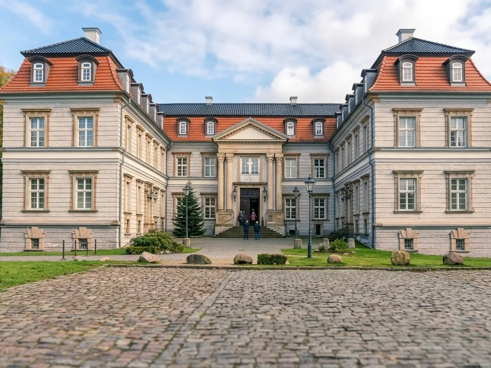 Neustadt-Glewe Palace (Schloss Neustadt-Glewe), a Dutch Baroque palace in Mecklenburg-Vorpommern, Germany