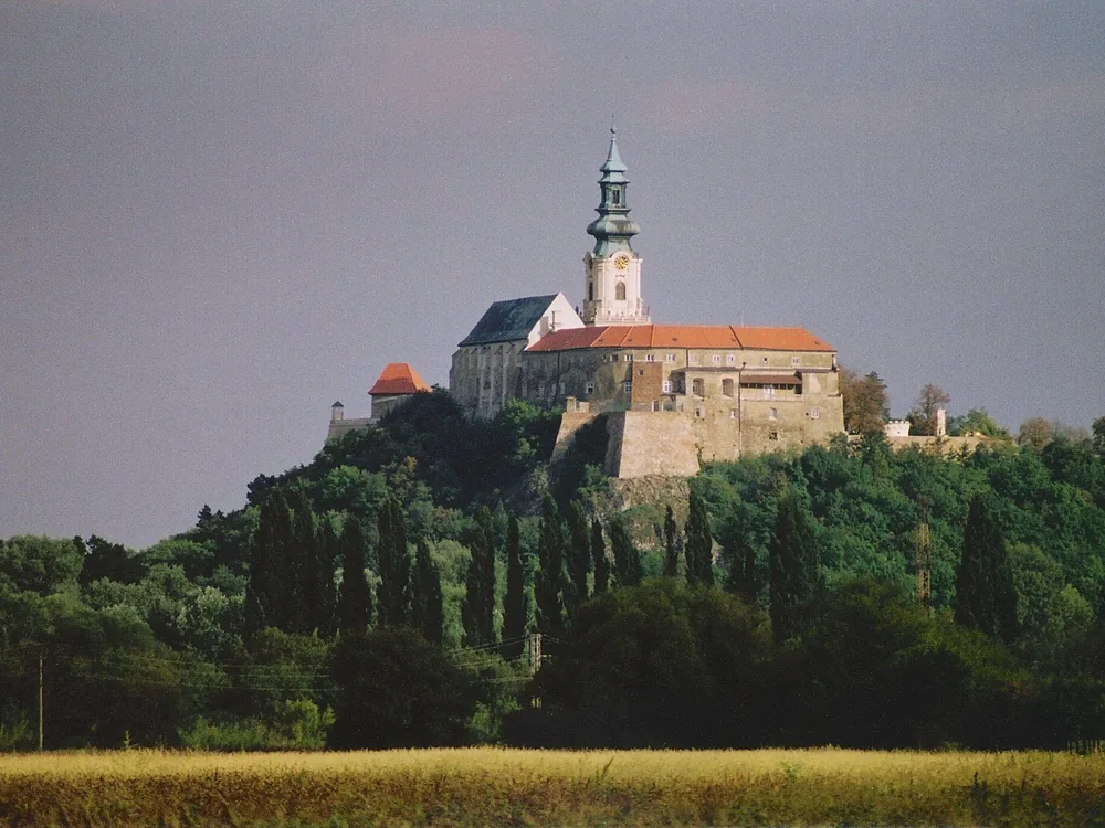 Nitra Castle — the hilltop fortified bishop's complex and Cathedral of St. Emmeram above Slovakia's oldest city, Nitra, western Slovakia