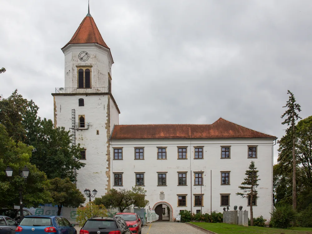 Ormož Castle and its historic park in eastern Slovenia, near the Drava and Mura confluence