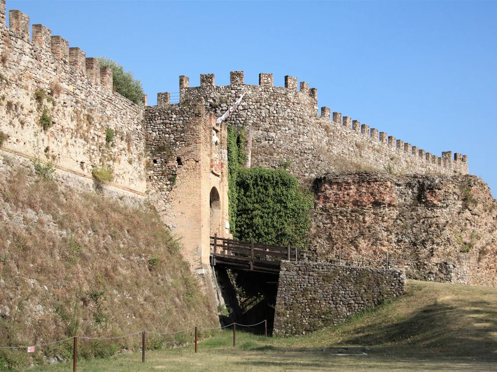 Rocca di Lonato — the Scaligeri medieval fortress above Lonato del Garda, Lombardy, with panoramic views over the southwestern shore of Lake Garda and the Brescia plain