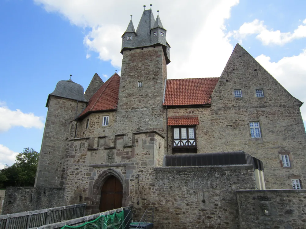 Spangenberg Castle above the town of Spangenberg, Hesse, Germany, founded in 1214