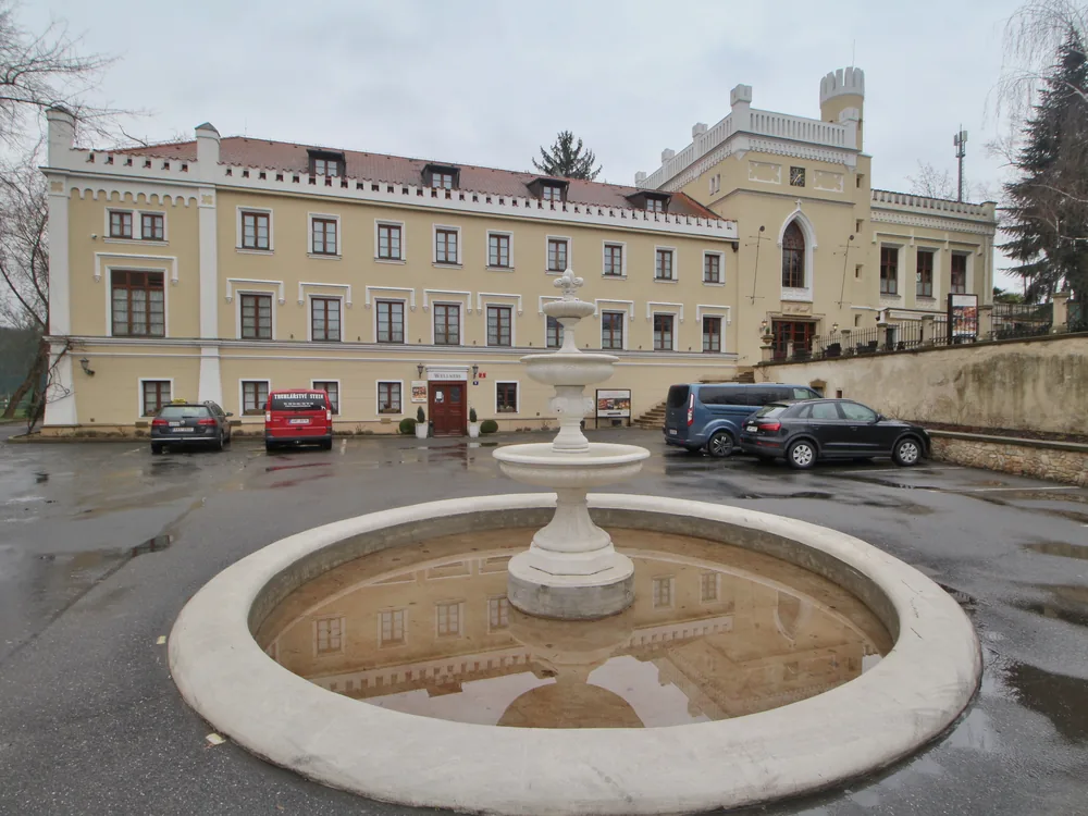 St. Havel Château in the Krč district of Prague, Czech Republic — a neo-Gothic château remodelled in the 19th century, now a wellness hotel