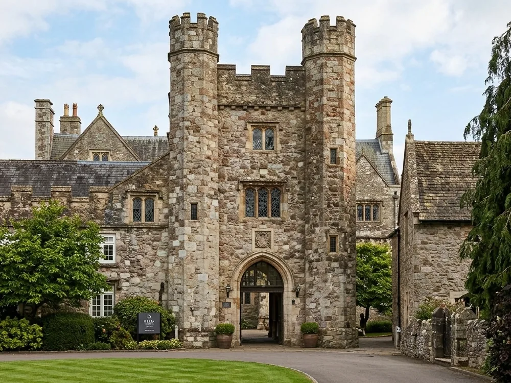 St Pierre Country Club near Chepstow, Monmouthshire, Wales, a Tudor manor house and golf resort with 11th-century origins